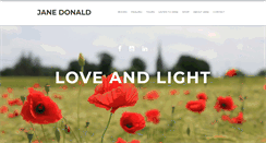 Desktop Screenshot of janedonaldloveandlight.com