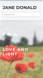 Mobile Screenshot of janedonaldloveandlight.com
